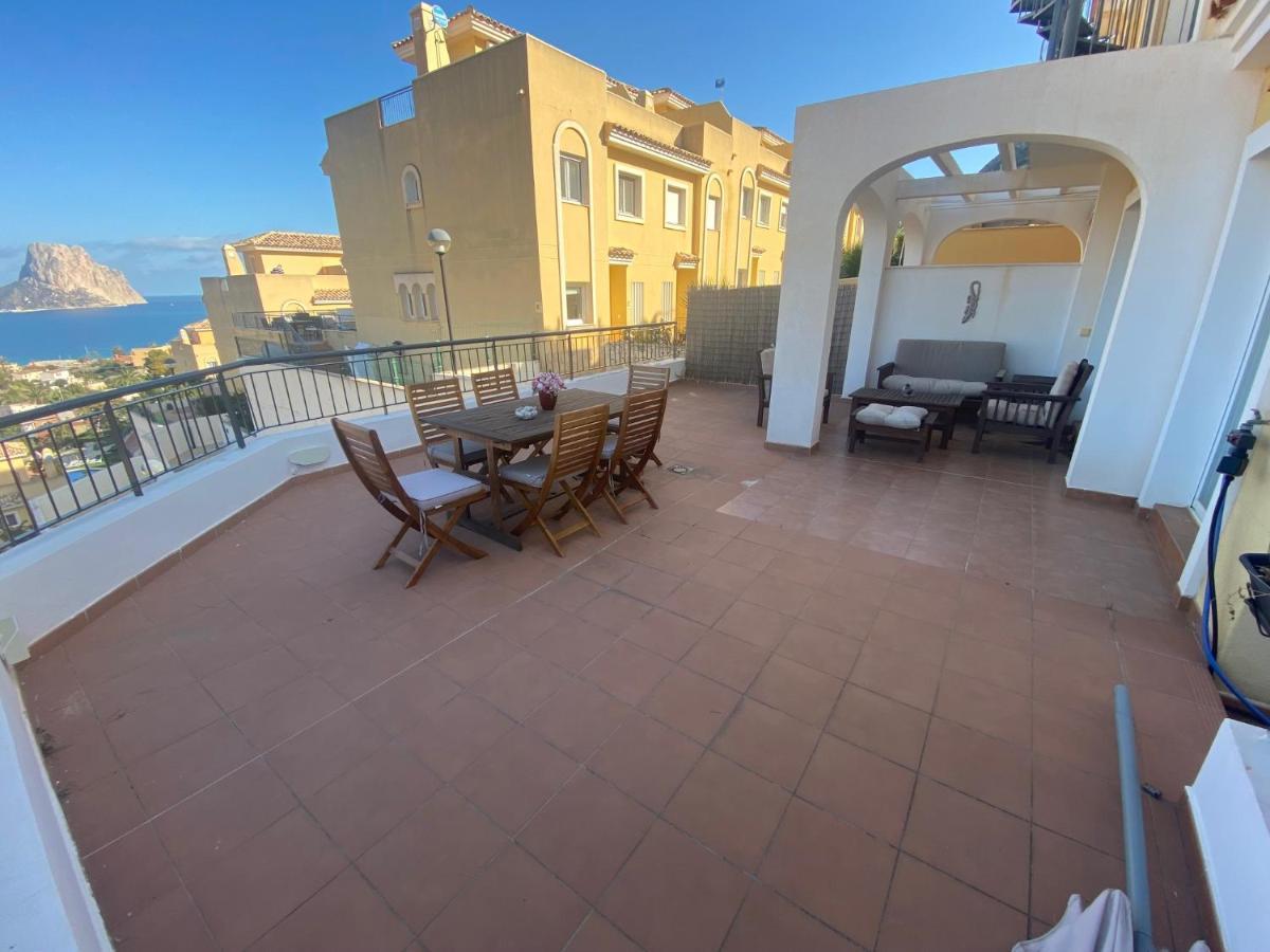 Chalet adosado con vistas al mar Calpe Exterior foto